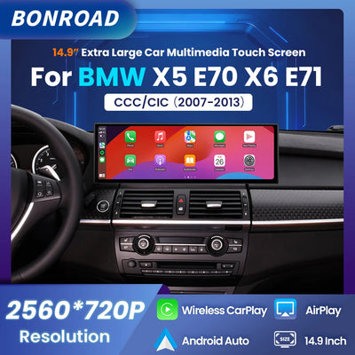 Autoradio CarPlay BMW X5 E70 X6 E71 2007-2013