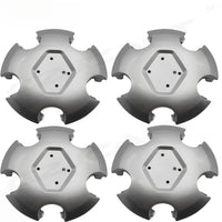 Cache-Moyeux Renault Duster 129 mm pour Jantes Acier 16 Pouces, Lot de 4, Argent