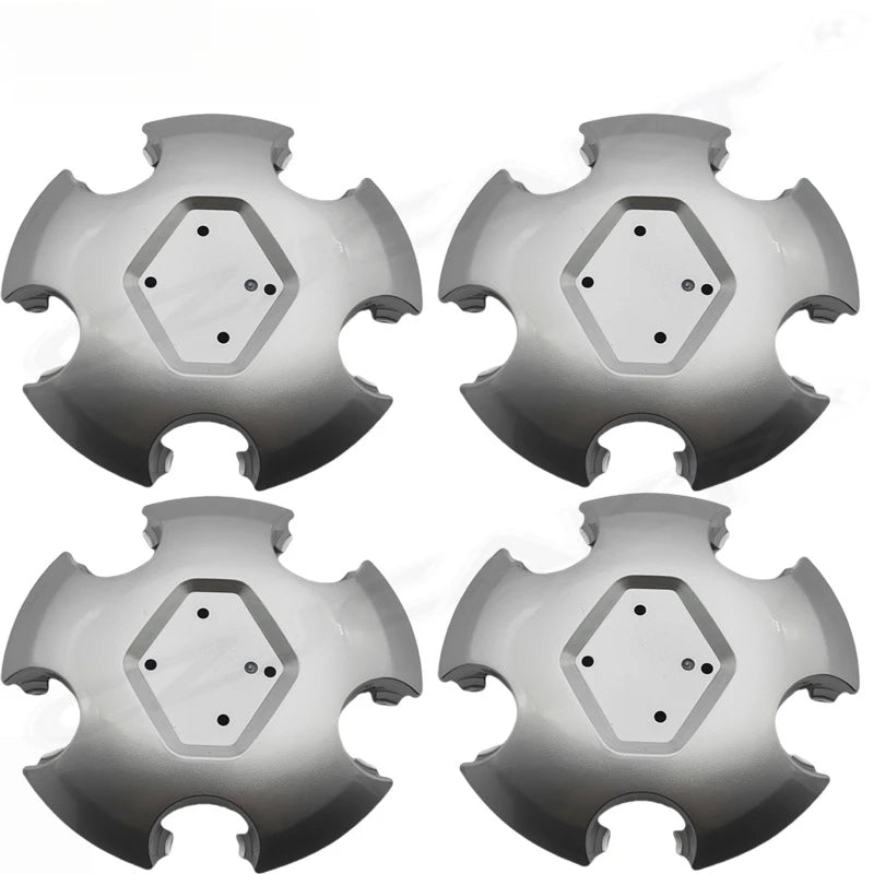 Cache-Moyeux Renault Duster 129 mm pour Jantes Acier 16 Pouces, Lot de 4, Argent