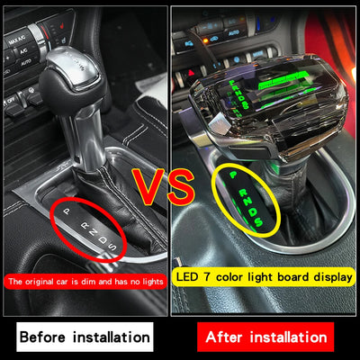 Pommeau de Vitesse Cristal LED Ford Mustang GT