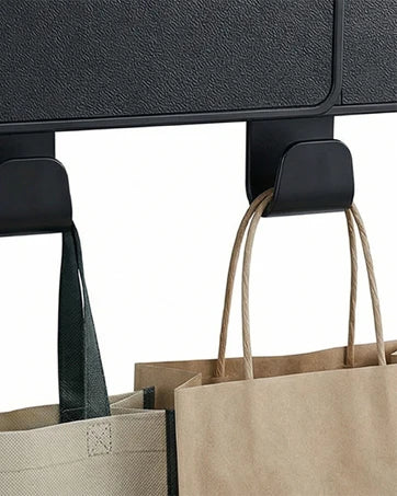 4-in-1-Rücksitz-Organizer fürs Auto mit Taschentuchhalter, Becherhalter und Haken