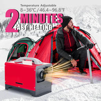 Chauffage Voiture Diesel Stationnaire 5 kW 12V Degreat avec Télécommande