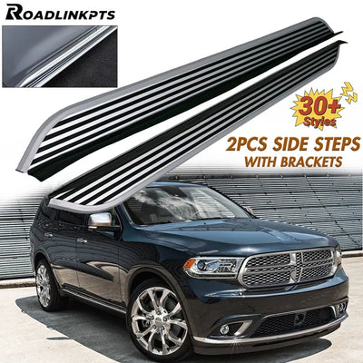 Marchepieds Latéraux Aluminium Argent Dodge Durango 2018-2025