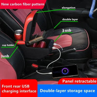Mittelarmlehne Peugeot 206 und 206 CC mit USB-Ladegerät — Verarbeitungsdetail