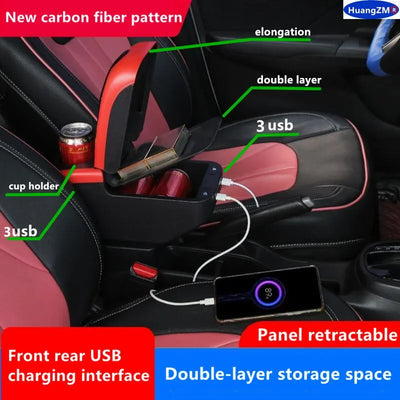 Accoudoir Central Peugeot 206 et 206 CC avec Chargeur USB