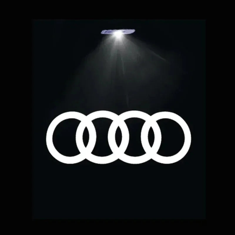 Projecteur Logo de Porte LED Audi 6 Motifs Anneaux RS S line quattro