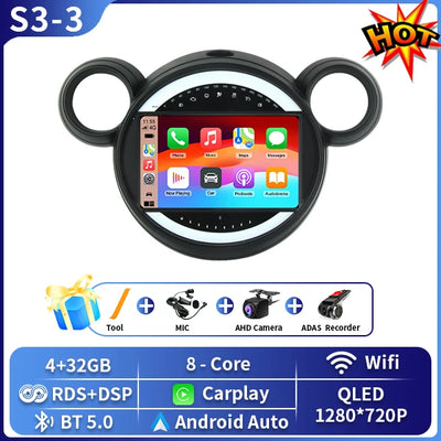 Autoradio Android CarPlay MINI Cooper R56 R60 2006-2015