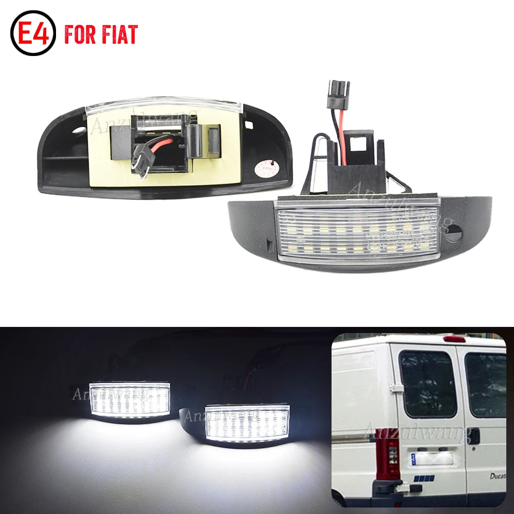 Éclairage de Plaque d'Immatriculation LED Fiat Ducato Citroën Jumpy