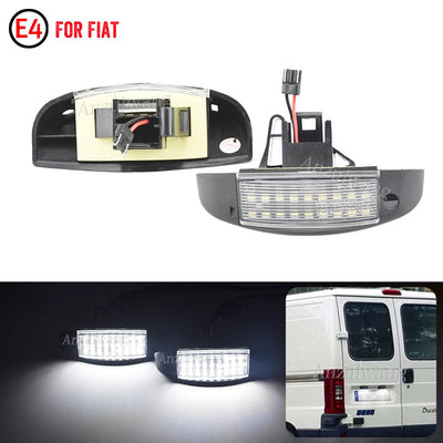 Éclairage de Plaque d'Immatriculation LED Fiat Ducato Citroën Jumpy