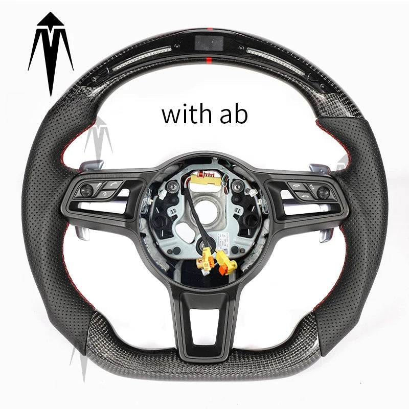 Carbonlenkrad kompatibel mit Porsche 911 718 Macan Boxster Cayenne Panamera 911.2 Cayman Taycan 996 997 987 918 997 991