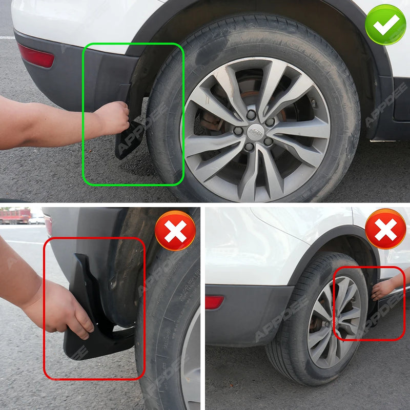 Garde-Boue Nissan Qashqai 2024-2025 Bavettes 4 Pièces