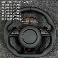 Volant Sport Fond Plat Audi A3 A4 A6 Q5 — vue d'ensemble