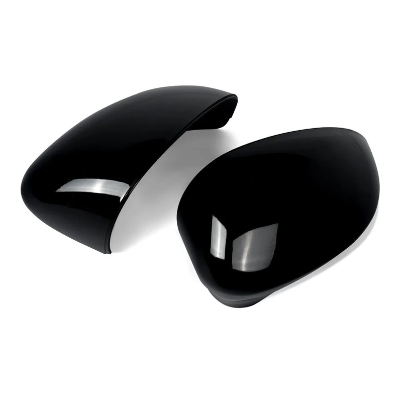 Coques de Rétroviseurs Fiat 500 2007-2023 Noir Brillant Paire Gauche et Droite en ABS