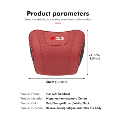 Coussin Lombaire et Appuie-Tête Voiture Audi A3 A4 Q5 TT