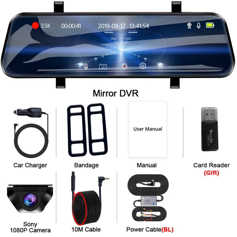 Dashcam E-ACE A37 2.5K Touchscreen GPS WiFi