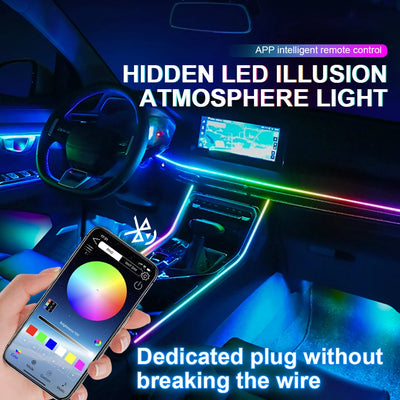 Kit Éclairage d'Ambiance LED Acrylique 18 en 1 Voiture