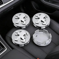 Cache-Moyeux Peugeot 60 mm, Lot de 4, Lion Noir, Argent ou Nouveau Blason, 206 à 508, 2008, 3008, 5008