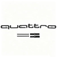Logo Quattro Audi 42 cm pour Calandre en ABS, 4 Finitions, A3 A4 A5 A6 A7 A8 Q3 Q5 Q7 RS