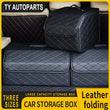 Boîte de Rangement de Coffre Voiture Cuir Pliable