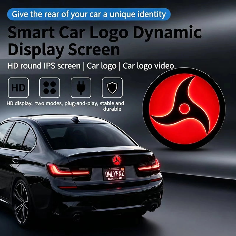 Logo Emblème LED Dynamique pour Coffre BMW 74 ou 82 mm, Écran Rond Animé