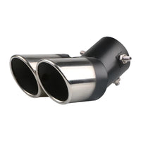 Embout d'Échappement Double Sortie Universel Inox — détail de finition