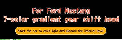 Pommeau Vitesse Cristal LED Ford Mustang 2015-2024
