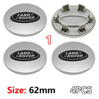 Cache-Moyeux Land Rover 62 mm Lot de 4 Emblèmes de Jante 3D ABS Chromé pour Evoque Defender Discovery 4 Range Rover Sport