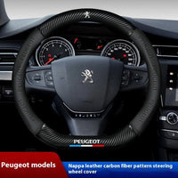 Couvre Volant Peugeot Cuir Nappa Enfilable 38 cm Rond ou Méplat
