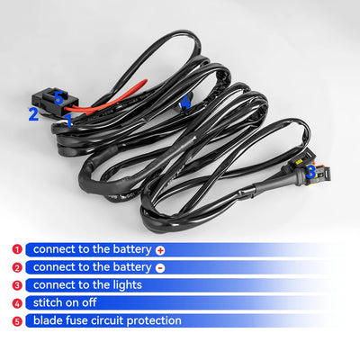 Faisceau de Câblage Relais pour Phare LED Moto