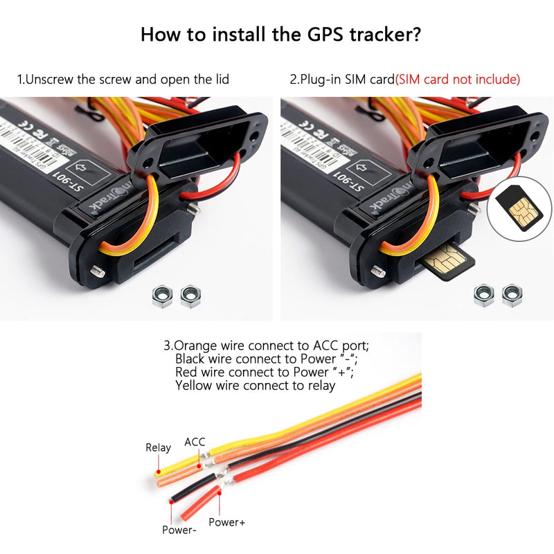 Traceur GPS Voiture SinoTrack ST-901 Temps Réel 4G