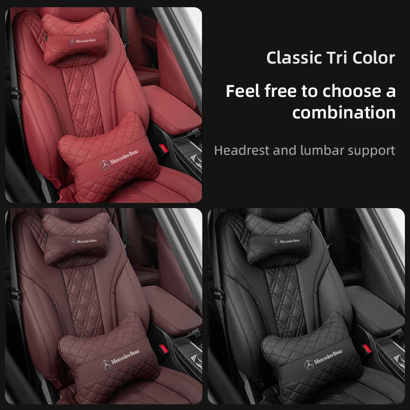 Appuie-Tête et Coussin Lombaire Mercedes W205 W203 W206 — vue arrière
