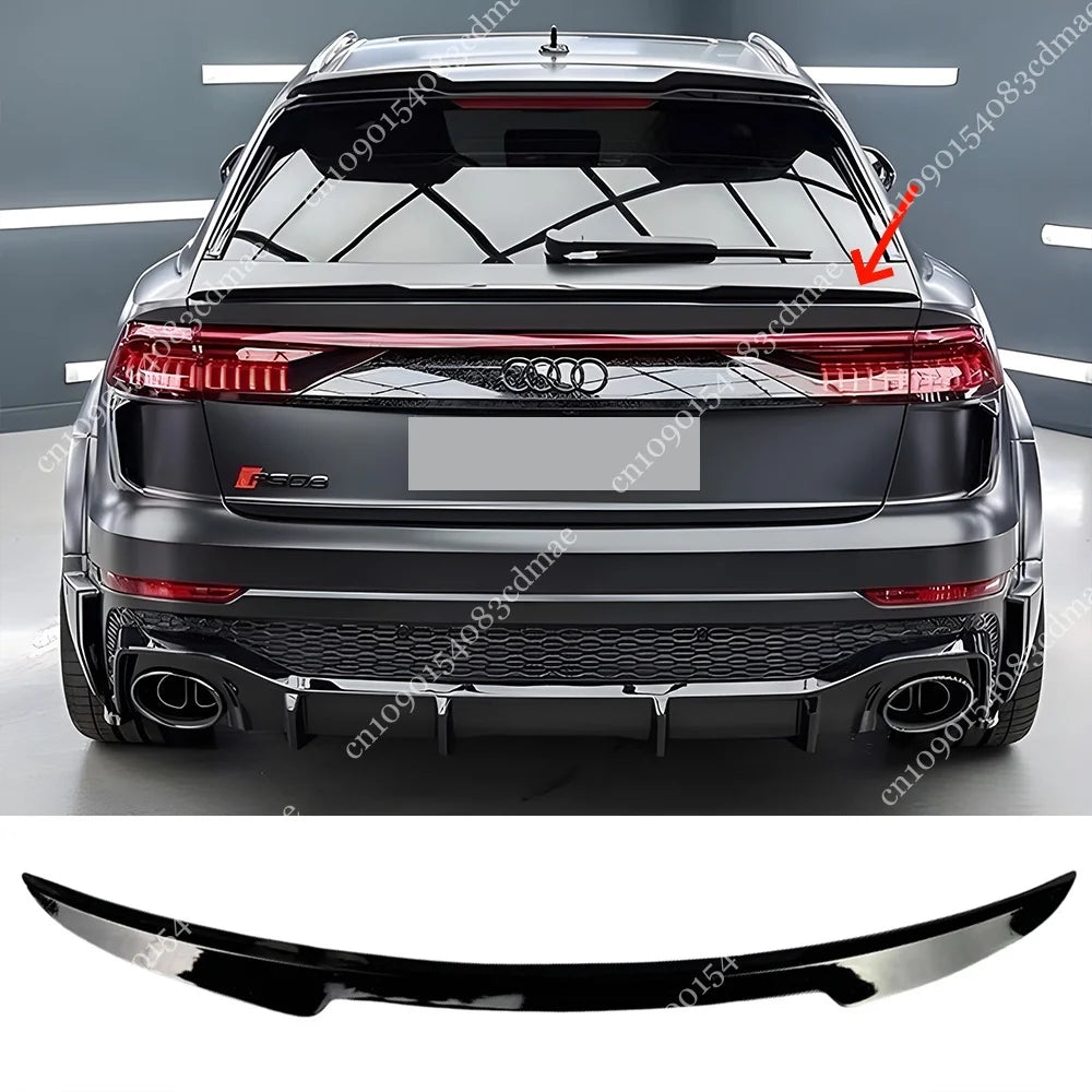Becquet de Coffre Central Audi Q8 SQ8 RSQ8 2019-2025 Noir Brillant