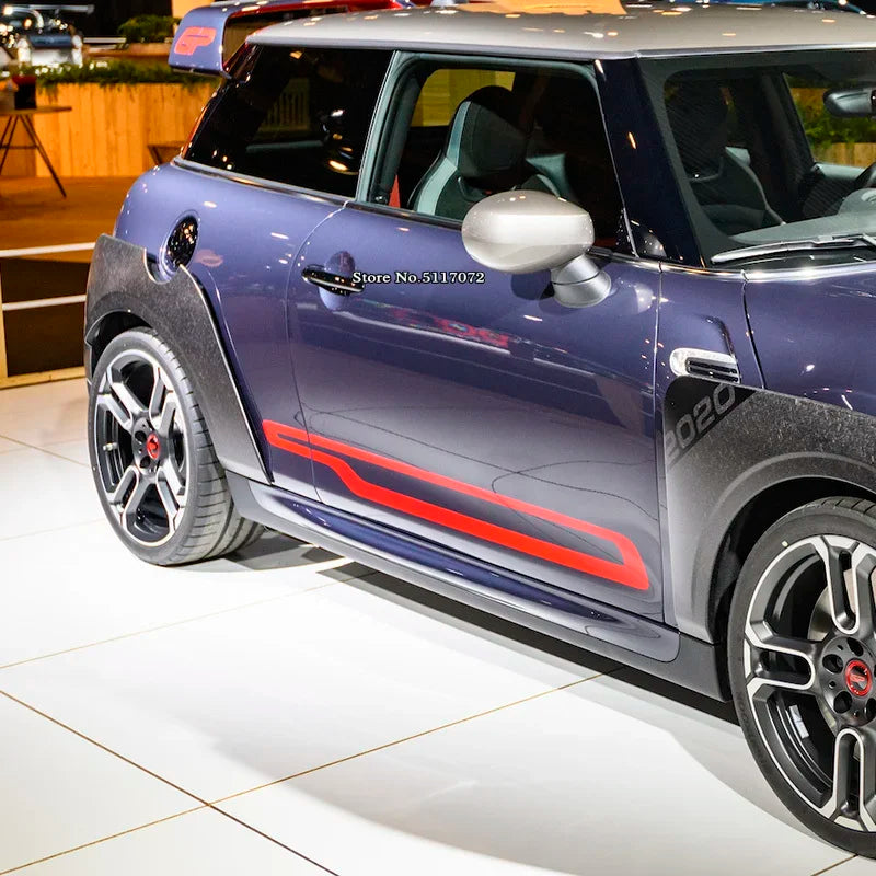 Autocollant Bandes de Capot MINI Cooper S F55 F56 F57 — vue de profil