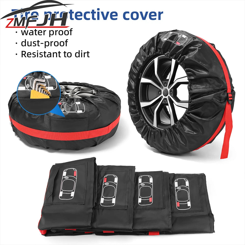 Housse de Protection Roue de Secours Voiture 13-20 Pouces
