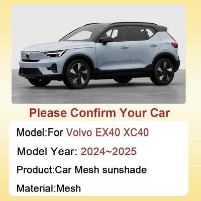 Pare-Soleil Maille Volvo EX40 XC40 Recharge 2024-2025
