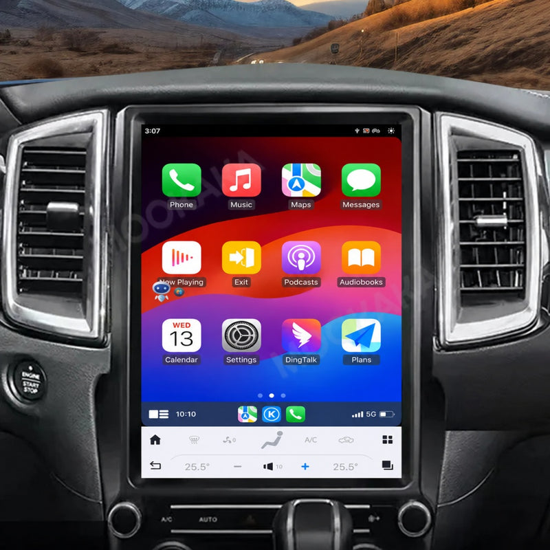 Autoradio Android 14 Ford Ranger Everest 2015-2021 Écran Vertical 12,1 pouces CarPlay GPS