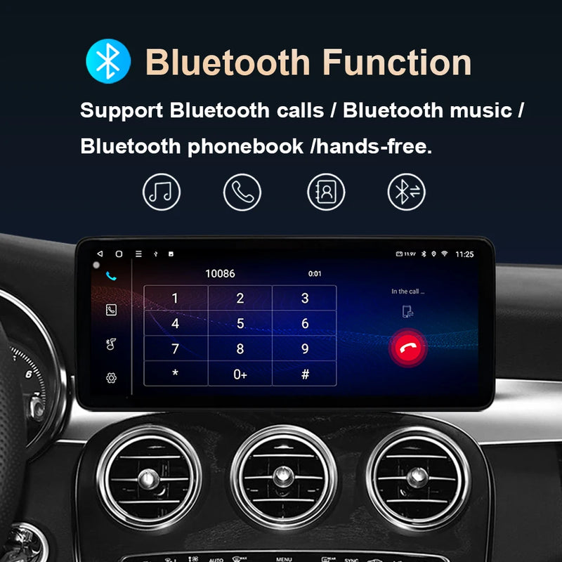 Autoradio Android 16 Mercedes ML GL GLE GLS W166 X166 2012-2019 Écran 12,3 pouces CarPlay NTG