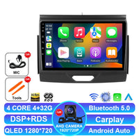 Autoradio Android 15 Ford Everest et Ranger 2015-2018 CarPlay Sans Fil GPS 4G
