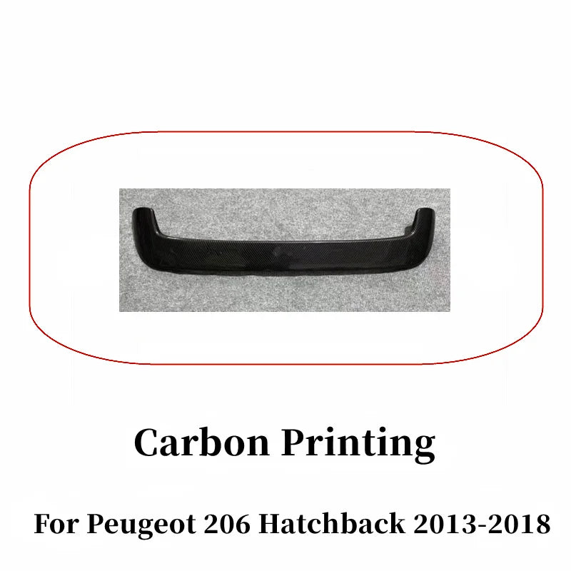 Becquet Peugeot 206 2013-2018 — exemple de montage