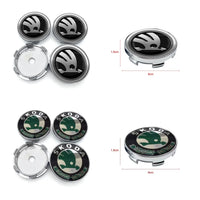 Cache-Moyeux Skoda Octavia Fabia Superb 56mm 60mm Anti-Poussière — vue d'ensemble