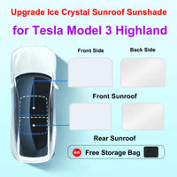 Pare-Soleil Tesla Model 3 Highland Toit Ouvrant, Pare-Brise et Vitres Latérales