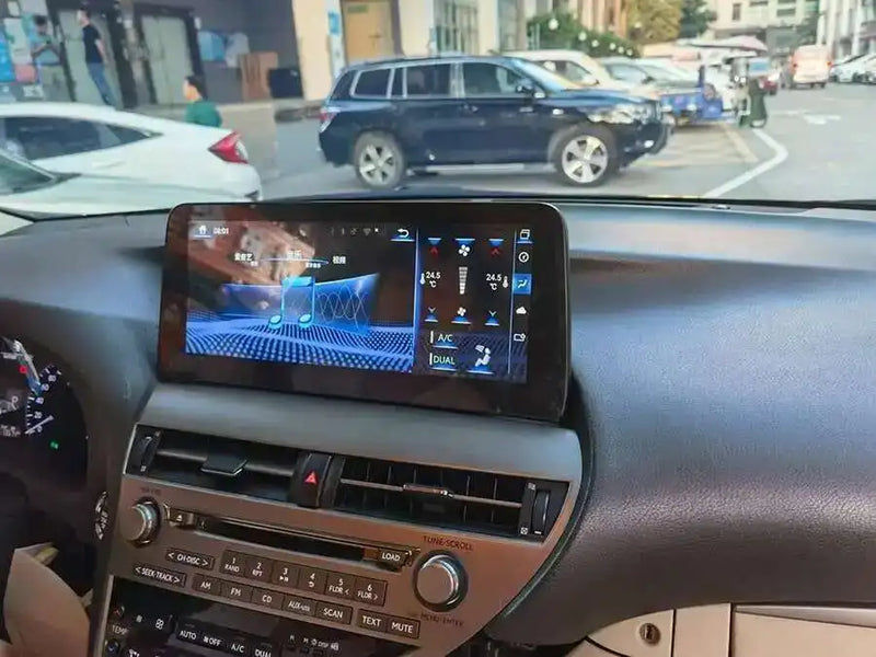 Autoradio Android 14 Écran QLED 12,3 Pouces Lexus RX 270 350 450h 2009-2015 CarPlay Double Système