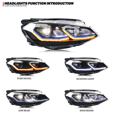 Phares LED Volkswagen Golf 7 MK7 2013-2017