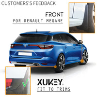 Garde-Boue Renault Mégane I II III IV Xukey Jeu de 4 Bavettes Souples Anti-Éclaboussures