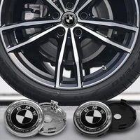 Cache-Moyeux BMW E90 F30 F10 X1 X5 56mm 60mm — gros plan