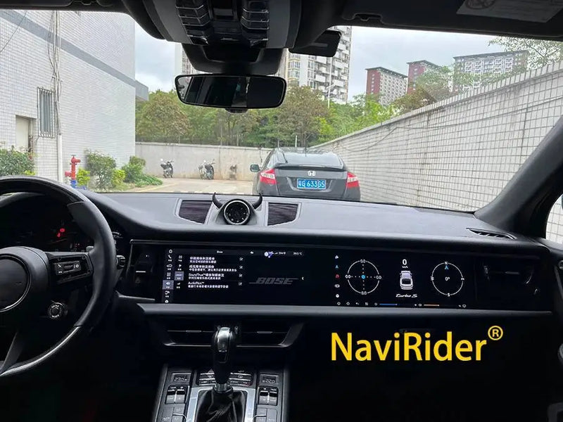 Autoradio Double Écran 12,3 + 12,3 Pouces Porsche Macan 2018-2024 Android CarPlay GPS 4G