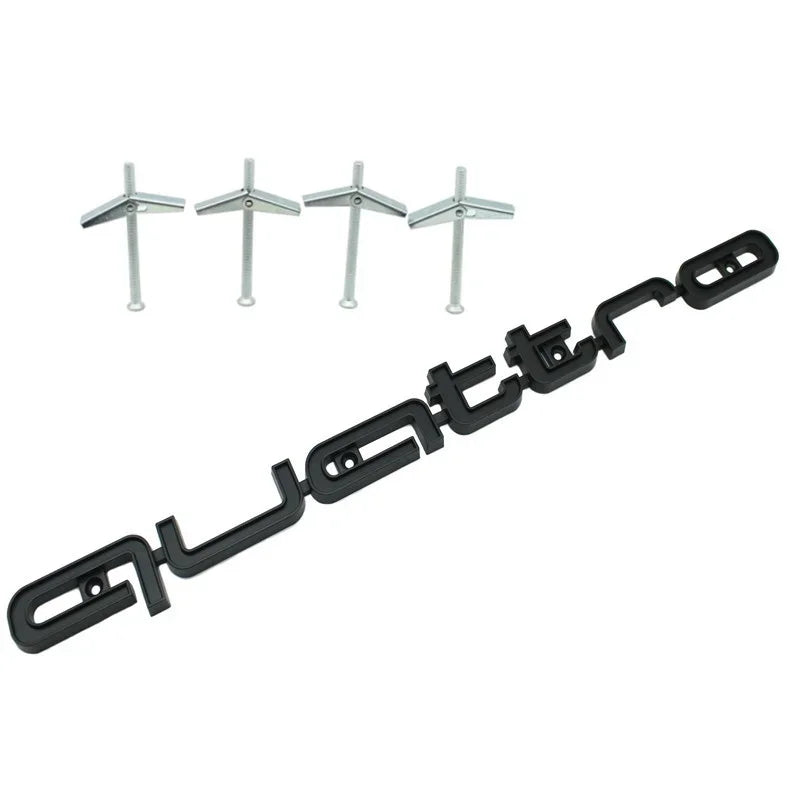 Emblème Calandre Audi Quattro — détail du support