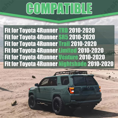 Feux Arrière LED Toyota 4Runner 2010-2023 Paire Fumée