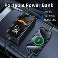 Booster de Batterie Voiture 4 en 1 avec Compresseur 150 PSI 25 L/min