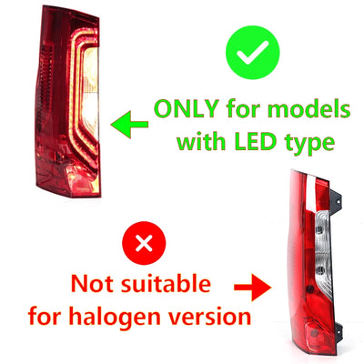Feu Arrière LED Mercedes Sprinter 1500 2500 2019-2021 Stop